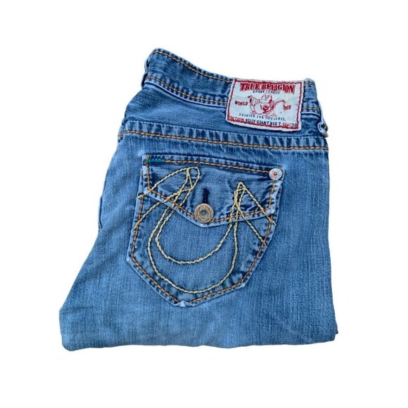 Vintage True Religion Jeans Size 36 BILLY GIANT BIG T Blue - Picture 2 of 8